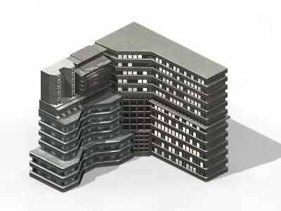 Future World - Residential Area 06 3D model