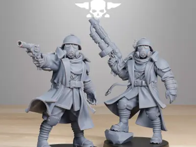 GrimGuard Scorchers Officers 3D print model