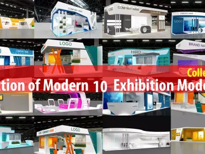 10 Modern Exhibition Collection7 3D Model Pack