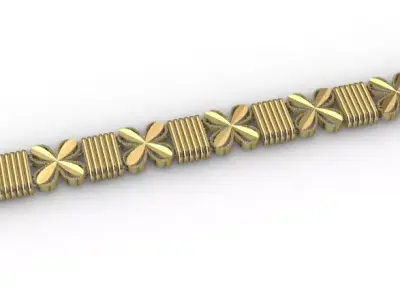 Gold bracelet chains new collection 61-70 3D print model 3D 3D print model