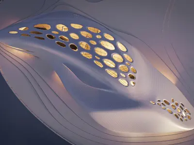 Futuristic building 31 3D model