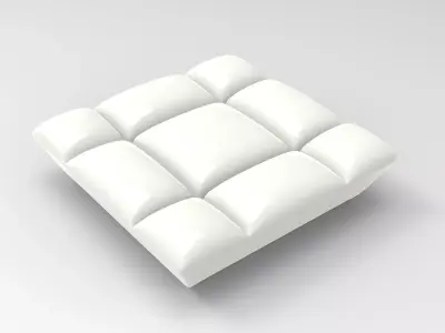 Kafka Pouf Low-poly 3D model