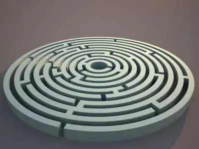 Circle Maze 3D model