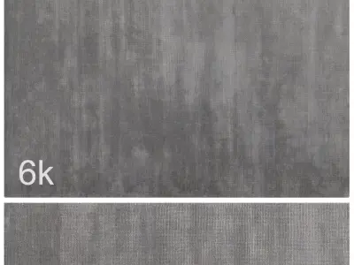 Carpet set 17 - Plain Gray Wool Rug - 6K 3D model