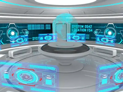 Sci Fi Room 3D model