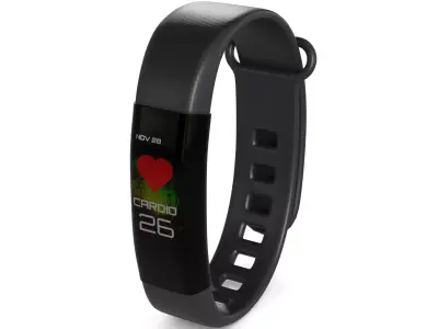 Electronic devices and accessories Fitness Tracker Low-poly 3D model