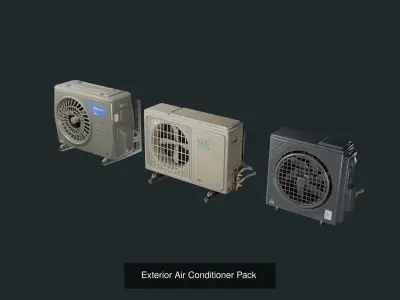 Cyberpunk environment 3D Model Pack