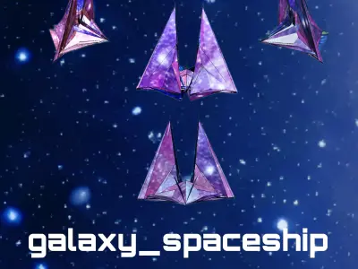 Galaxy spaceship 3D model