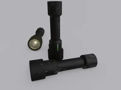 Torch flashlight  3D model