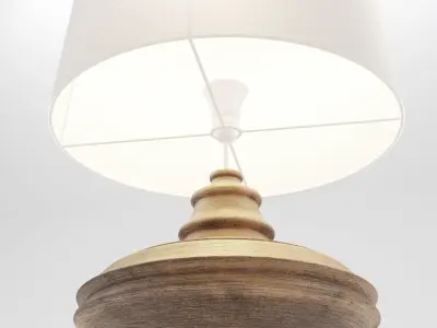 Wooden Lampshade 3D model