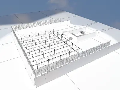 Desert water treatment plant a498 3D model