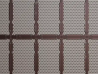 Var Metal Grill Transparent PBR Seamless Texture