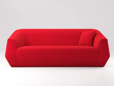 Uncover Large Sofa 3D model