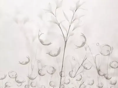 Ethereal Botanical Mist Wallpaper Texture  Texture