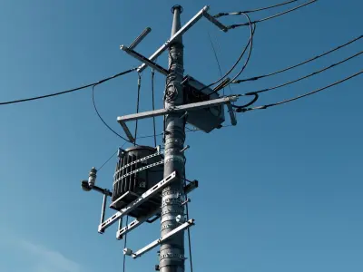 Japan Electric Pole 3D model