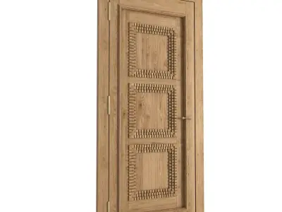 Modern wood door 3D model