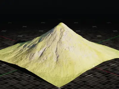 Iceland Mountain 5 3D model