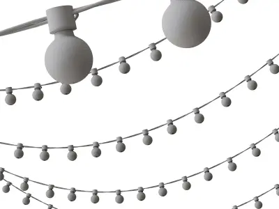 Street garland 3D model