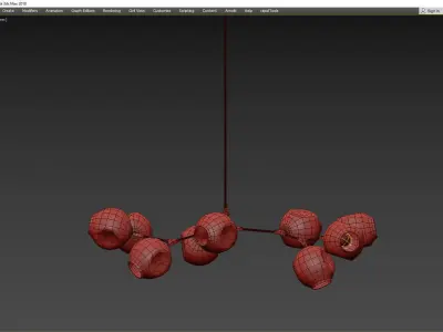 BRANCHING BUBBLES BB 09 39 Low-poly 3D model