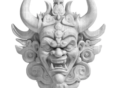Balinese Demons - 3 Models 3D Model Pack