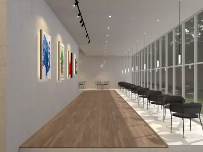 THE BIG Gallery and CAFE 3D model