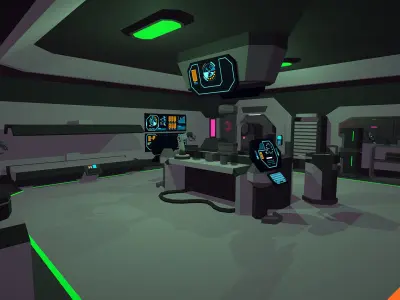 LowPoly SciFi Pack Low-poly 3D model