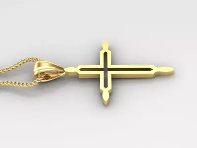 Cross Light Gold 4CP050 3DM STL 3D print model