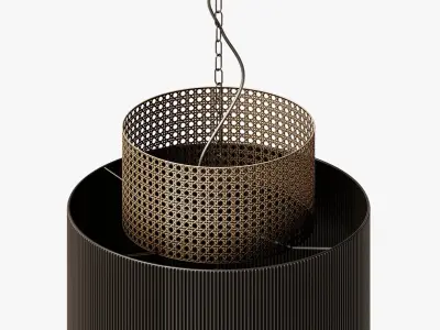 Hanglamp Erdila Zwart Metaal 3D model