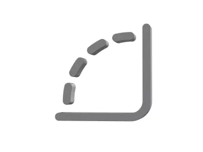 3d angle 90 Low-poly 3D model