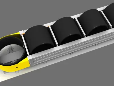 Energy Quad Guard Barrier 3d Model 3D model