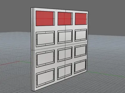 Garage door Free 3D model
