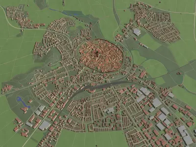 Nordlingen Germany - city and urban