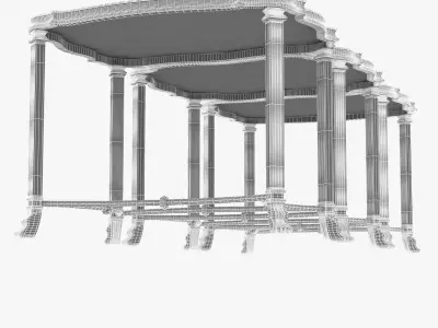 Chidester Table Set 3D model