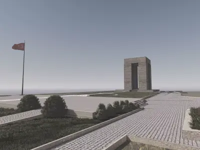 Canakkale Martyrs Monument 3D model