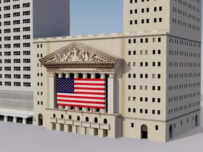 New York Stock Exchange Building - Wall Street 3D model