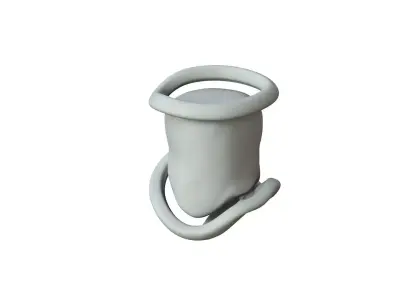 SciFi Shape Object Low Poly Low-poly 3D model 30