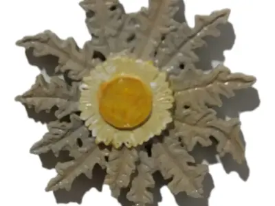 Eguzkilore for magnet 3D print model