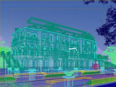 Classic House Villas 3D model