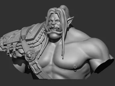 Gromash hellscream bust 3D print model