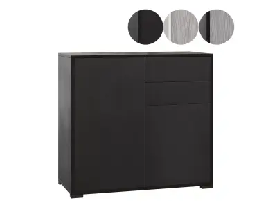 HOMCOM High Gloss Buffet Black 3D model purchase
