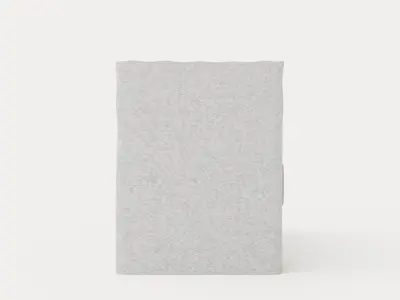 Royal Bed Package With Storage90x200 Light Gray Low-poly 3D model