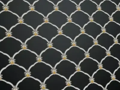 Full Opaque Var White Glass Pattern Transparent PBR Seamless Texture