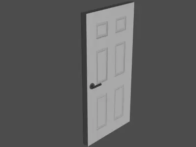 Wooden Door  3D model purchase
