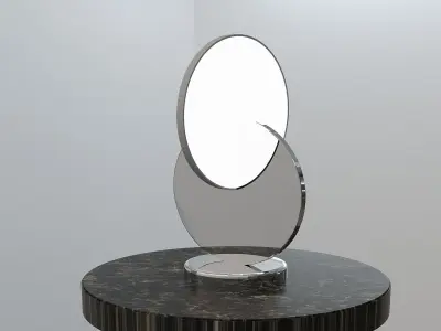  ECLIPSE DESK LAMP POLISHED CHROME 3D model