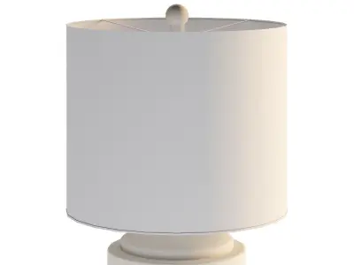 Table lamp polky dots low-poly 3D model