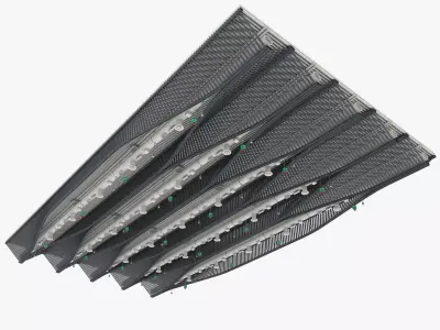 Ceiling Ventilation Pipes 11 3D model