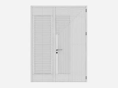 Aluminium door 227 3D model