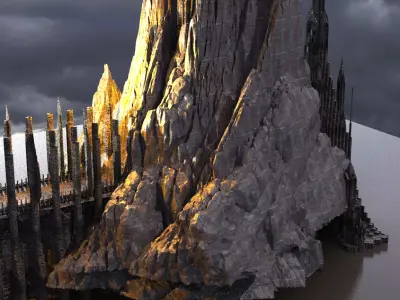 Wizarding Castle Mountain 1 3D model