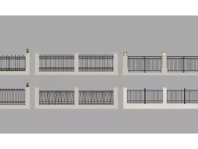  Modern European-style wall 3D model