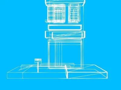 Low Poly Green House Low-poly 3D model
